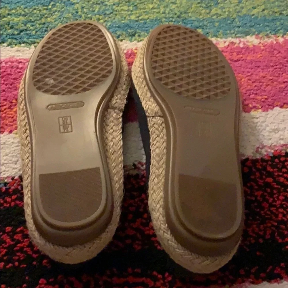 Aerosoles Black canvas espadrille slip on shoes